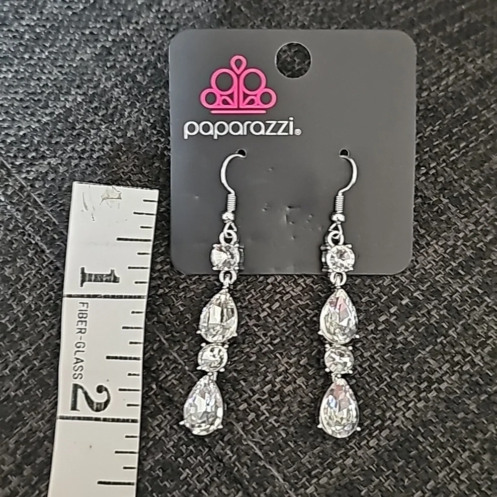 Paparazzi Raise Your Glass to Glamorous Earrings 🖤12